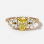 Common :: Norentique 1ct yellow oval lab grown diamond engagement ring IGI certified