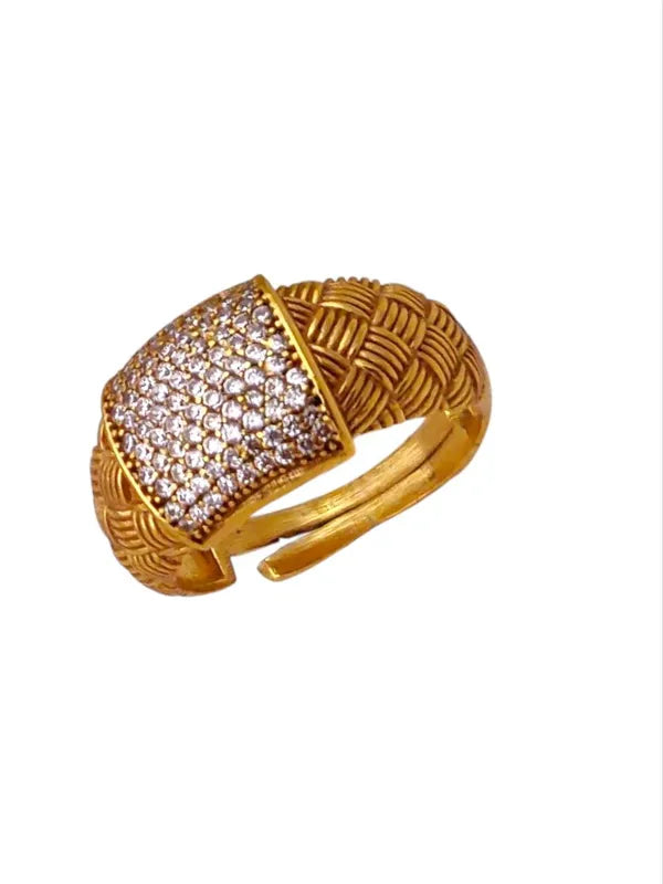 Rajwadi Ring with Premium Quality Diamonds for Boys & Men