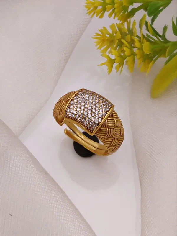 Rajwadi Ring with Premium Quality Diamonds for Boys & Men