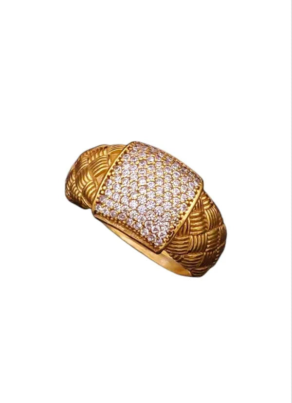 Rajwadi Ring with Premium Quality Diamonds for Boys & Men