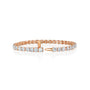 rose :: 9ct lab grown diamond tennis bracelet round brilliant diamonds