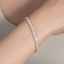 rose :: 9 carat fine jewelry round lab grown diamond bracelet
