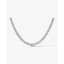 rose :: round lab grown diamond necklace IGI certified luxury collier