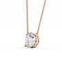 rose :: blush rose gold diamond pendant crafted for feminine luxury elegance