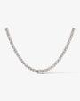 rose :: oval lab grown diamond necklace IGI certified luxury collier