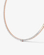 rose :: statement cushion lab grown diamond necklace rose gold