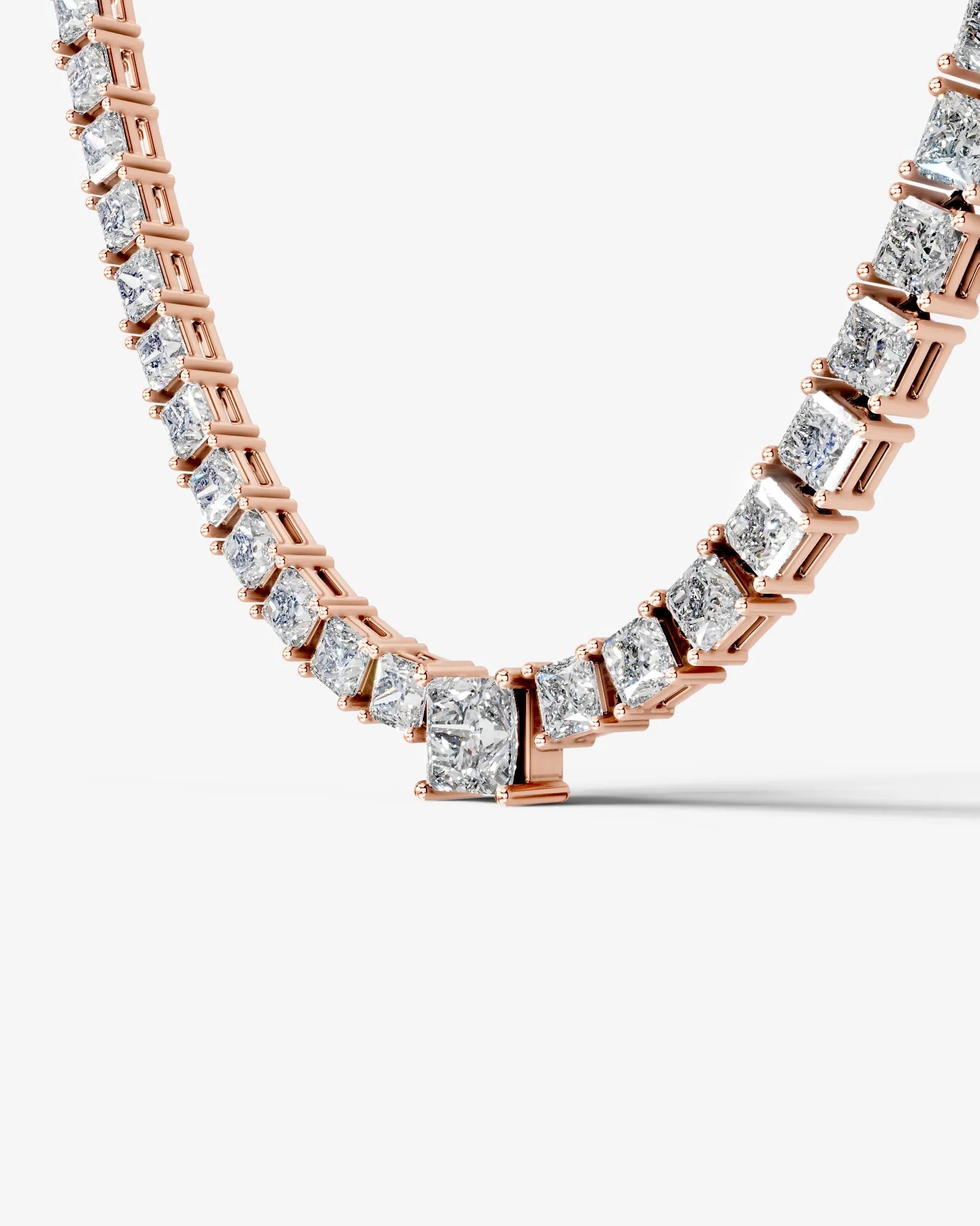 rose :: luxury princess diamond necklace for women high jewelry design