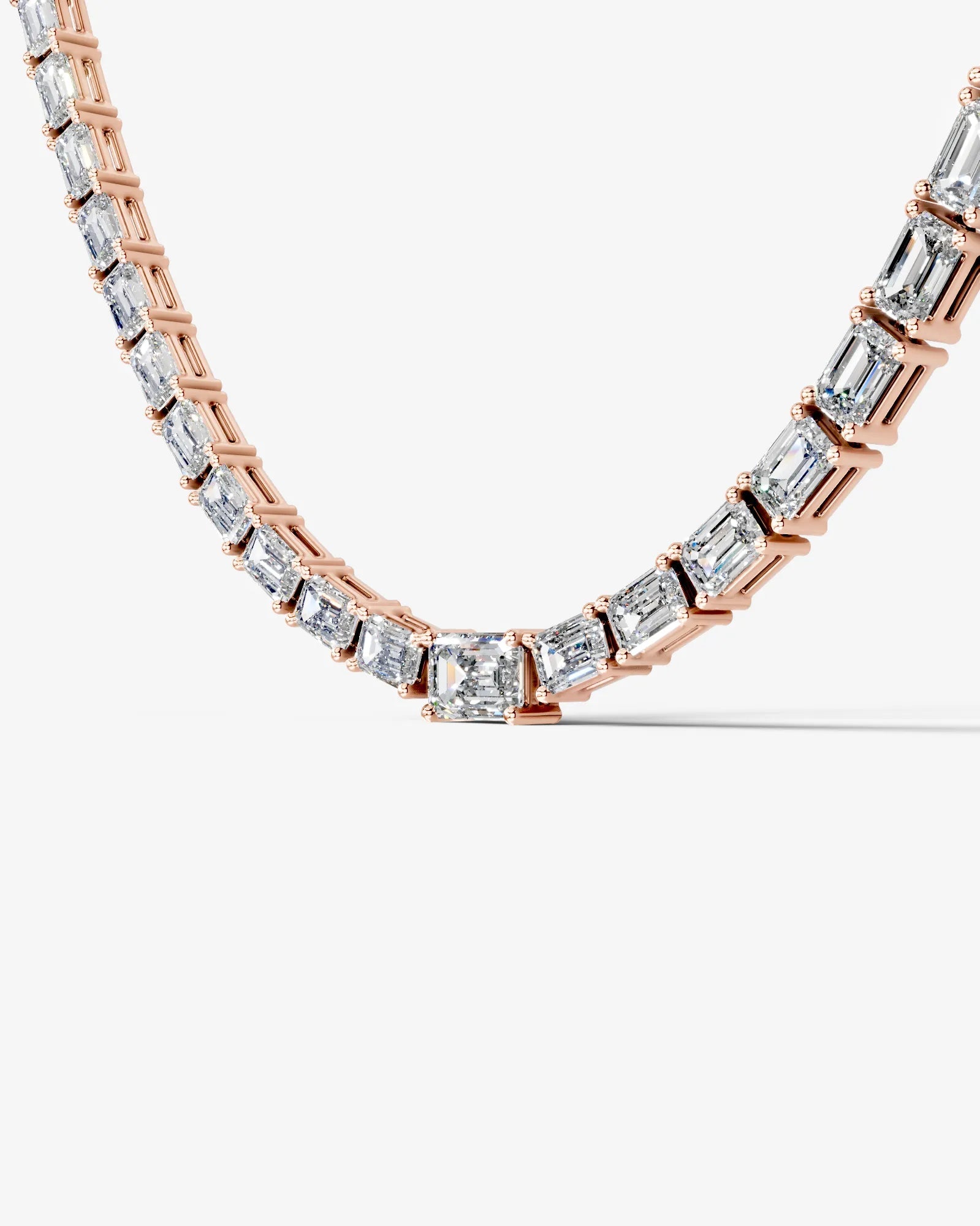 rose :: luxury emerald diamond necklace for women high jewelry design