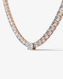 rose :: square cushion lab grown diamond necklace IGI certified luxury collier