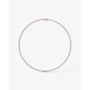 rose :: cushion brilliant lab grown diamond rivière necklace four prong setting