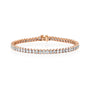 yellow :: 10ct luxury oval lab grown diamond tennis bracelet for women