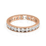 Rose :: Seraviquea 1.2ct round channel lab grown diamond eternity ring IGI certified rose gold