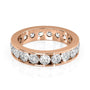 Rose :: Seraviquea 3ct round channel lab grown diamond eternity ring IGI certified rose gold luxury band