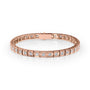 rose :: 3 carat chocolate style round lab grown diamond tennis bracelet IGI certified