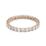 Rose :: Zenorique 1.2ct round u prong lab grown diamond eternity ring IGI certified rose gold wedding band