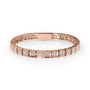 rose :: 4.5 carat chocolate style round lab grown diamond tennis bracelet IGI certified