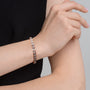 rose :: 3 carat fine jewelry round diamond bracelet chocolate style design