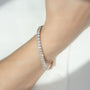 rose :: 10 carat IGI certified oval diamond bracelet lab grown