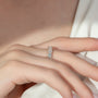 Rose :: IGI certified 5ct cushion lab grown diamond eternity ring rose gold ultra premium band