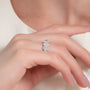 Rose :: IGI certified 7ct oval lab grown diamond eternity ring rose gold ultra premium band