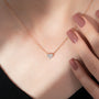 rose :: 1.5 ct heart cut solitaire pendant for meaningful gifting