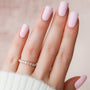Rose :: elegant 2 carat round lab grown diamond eternity ring rose gold statement band