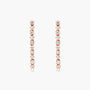 Rose :: designer lab grown diamond drop earrings 0.75 carat white gold modern refined jewelry