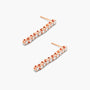 Rose :: refined everyday lab grown diamond drop earrings 0.75 carat white gold minimal jewelry