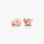 Rose :: elegant everyday petite lab grown diamond earrings drop design white gold refined style