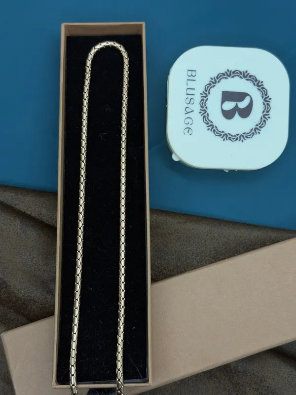 Royal Covering Latest Designed Rose Gold Snake Chain