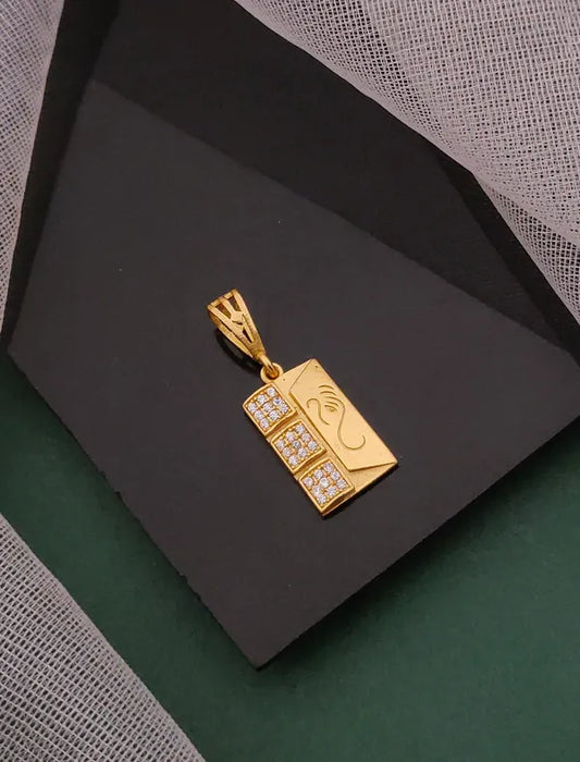 3 Diamond Square with ganpati pendant