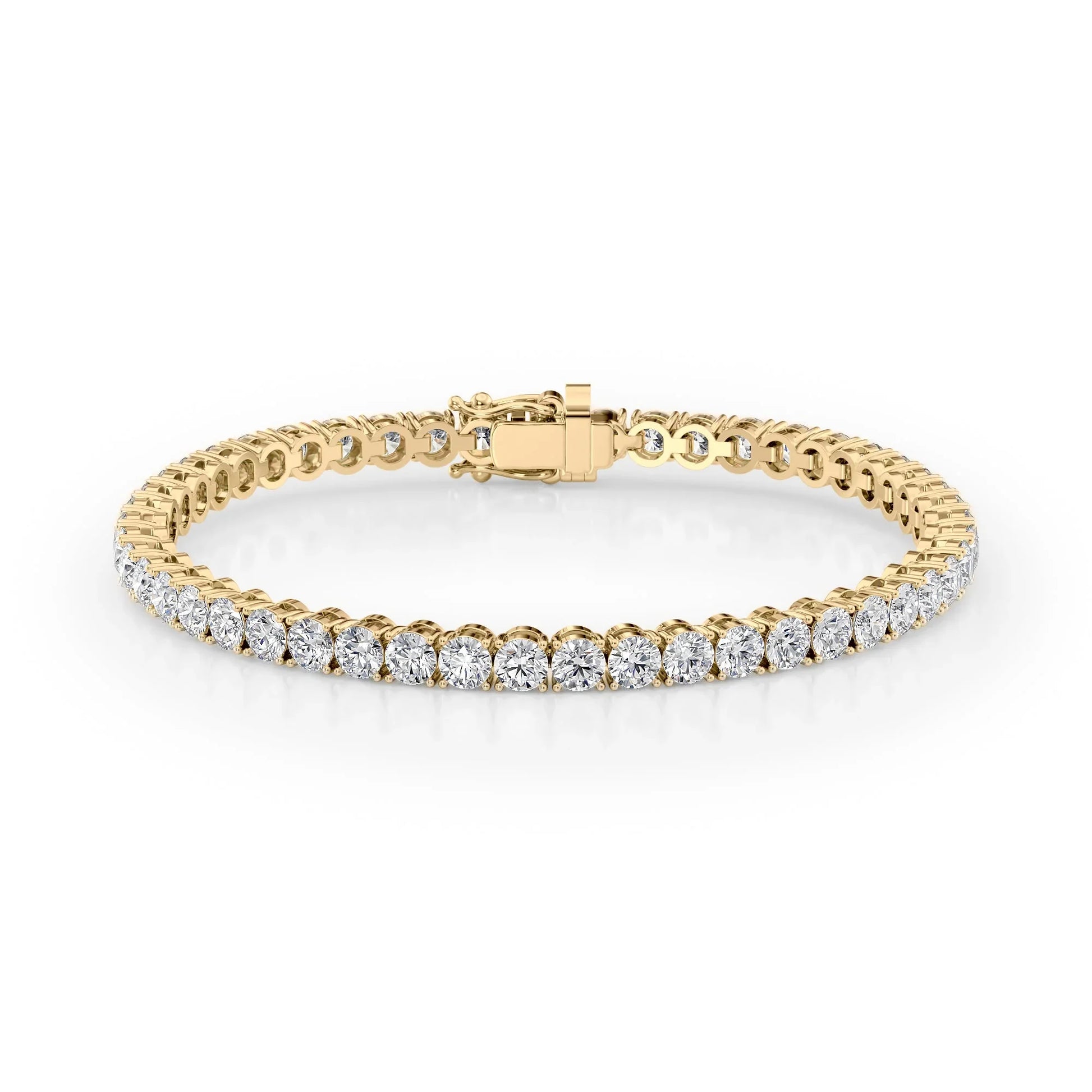 Round Lab Grown Diamond Tennis Bracelet, EF Color, VS Clarity, IGI Certificate