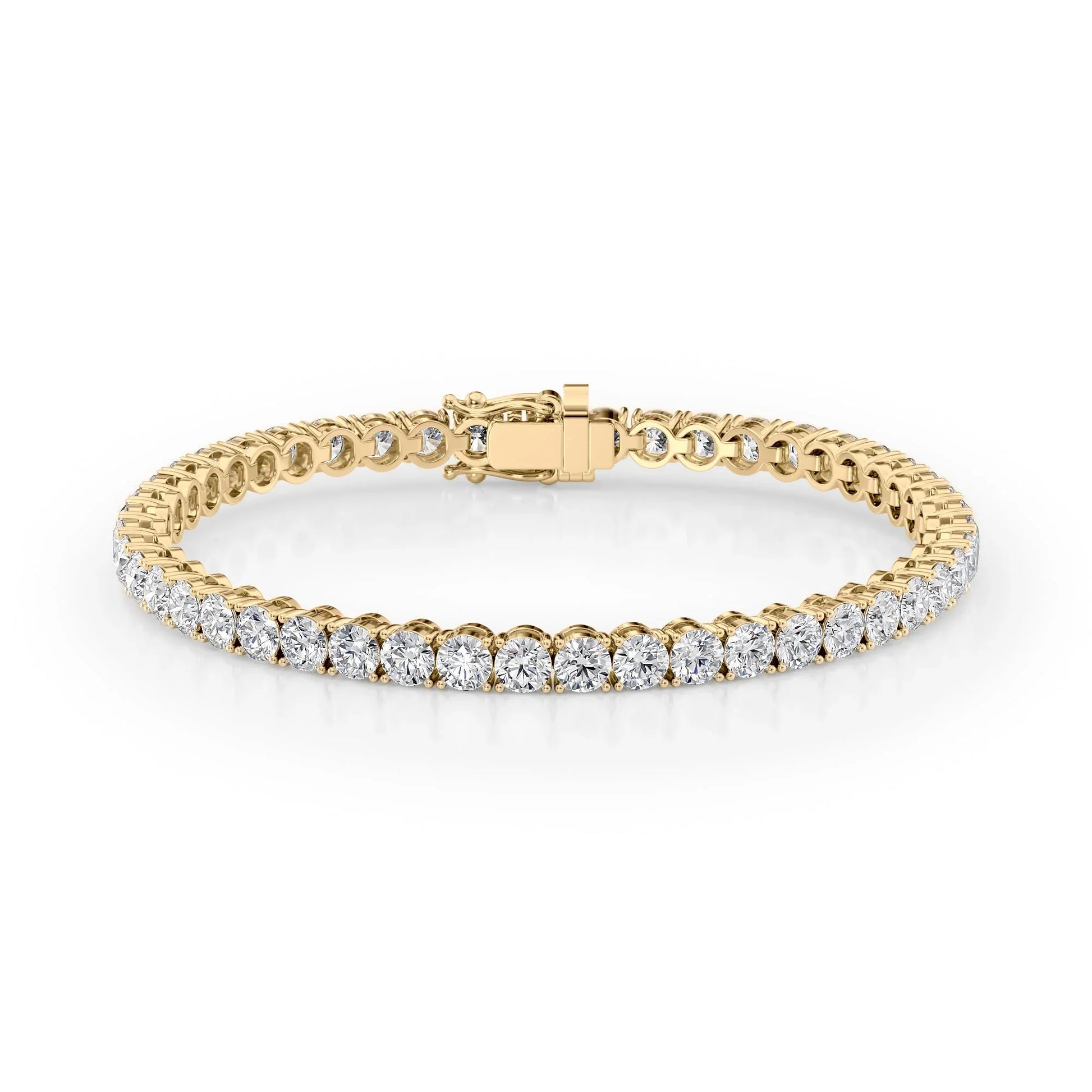 Round Lab Grown Diamond Tennis Bracelet, EF Color, VS Clarity, IGI Certificate
