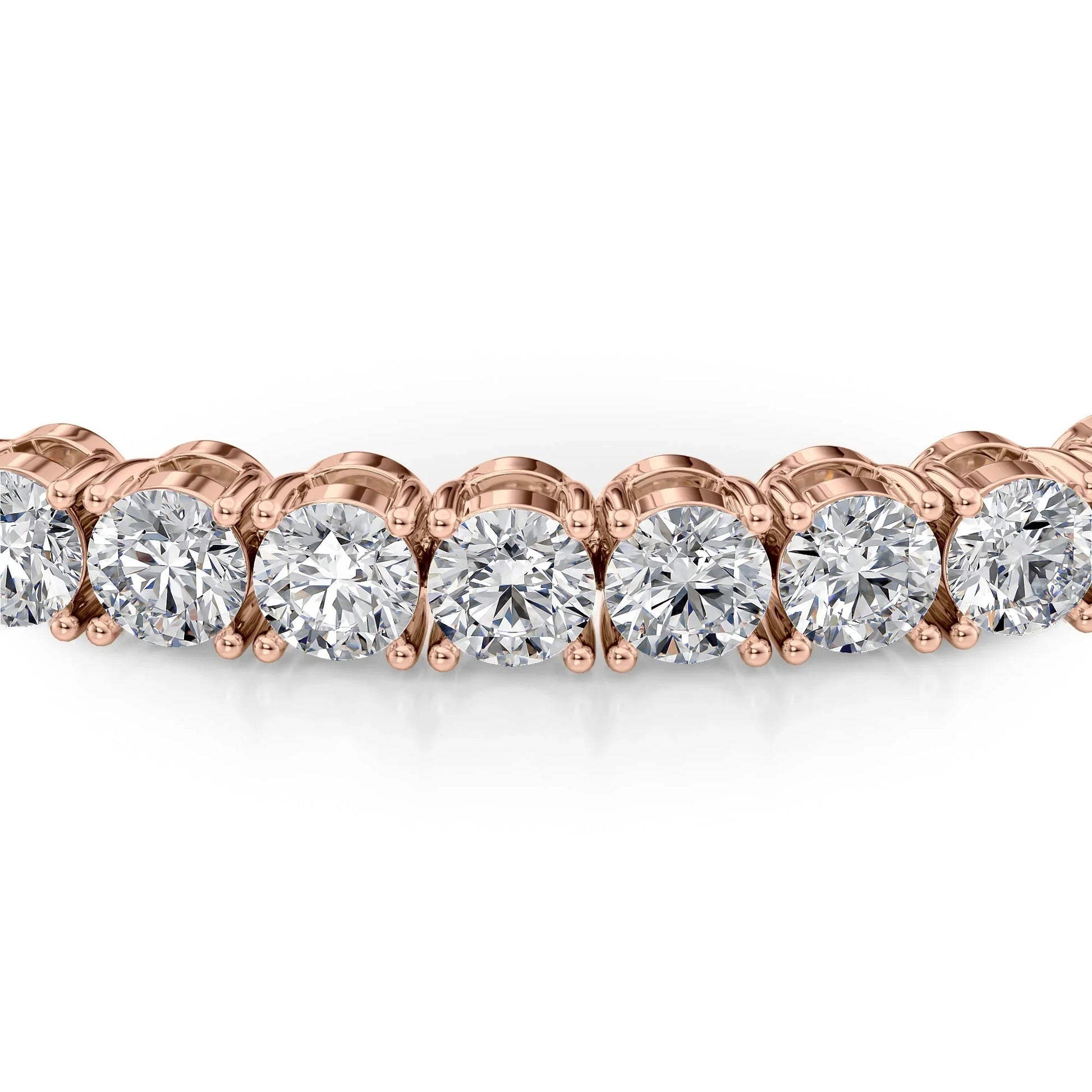 Round Lab Grown Diamond Tennis Bracelet, EF Color, VS Clarity, IGI Certificate