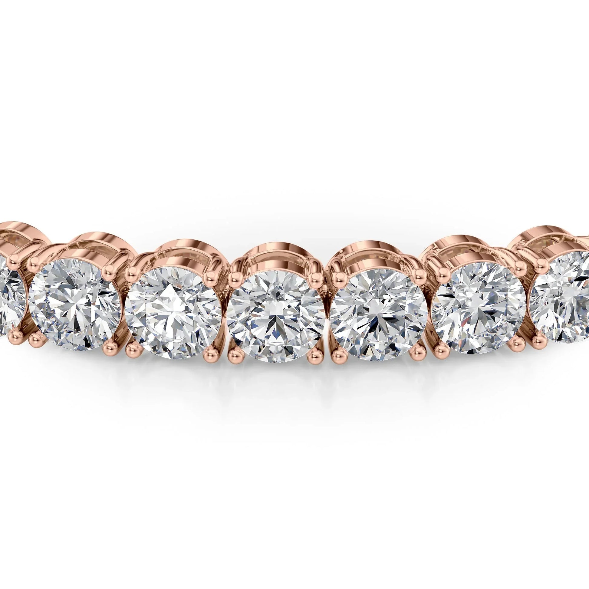 Round Lab Grown Diamond Tennis Bracelet, EF Color, VS Clarity, IGI Certificate