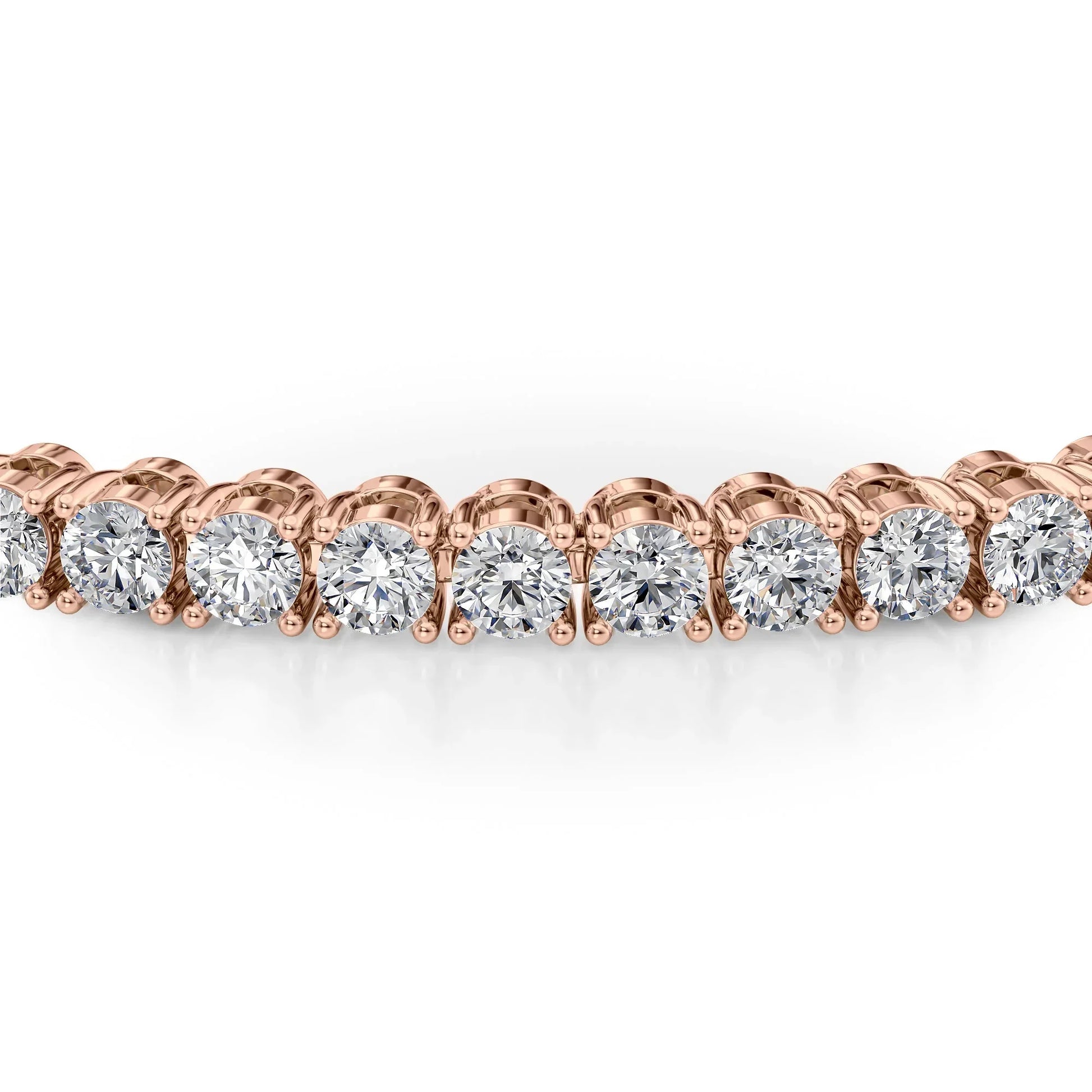 Round Lab Grown Diamond Tennis Bracelet, EF Color, VS Clarity, IGI Certificate