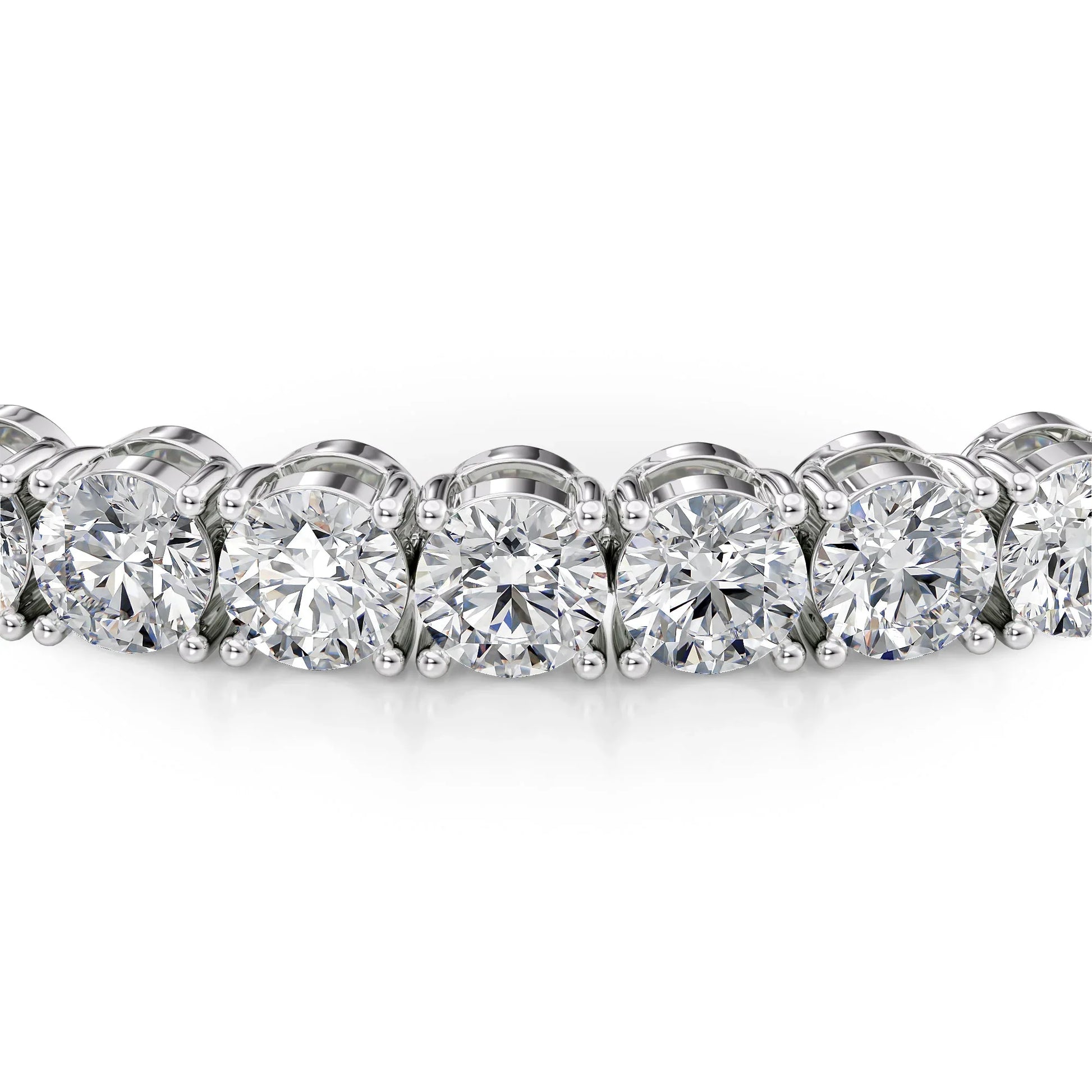 Round Lab Grown Diamond Tennis Bracelet, EF Color, VS Clarity, IGI Certificate