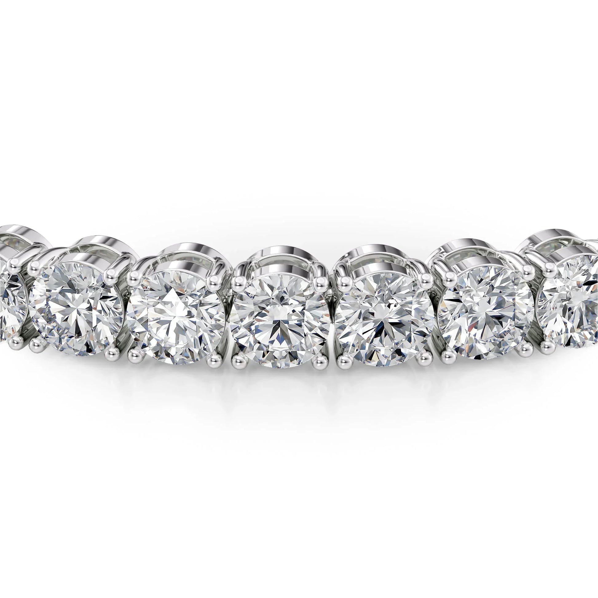 Round Lab Grown Diamond Tennis Bracelet, EF Color, VS Clarity, IGI Certificate