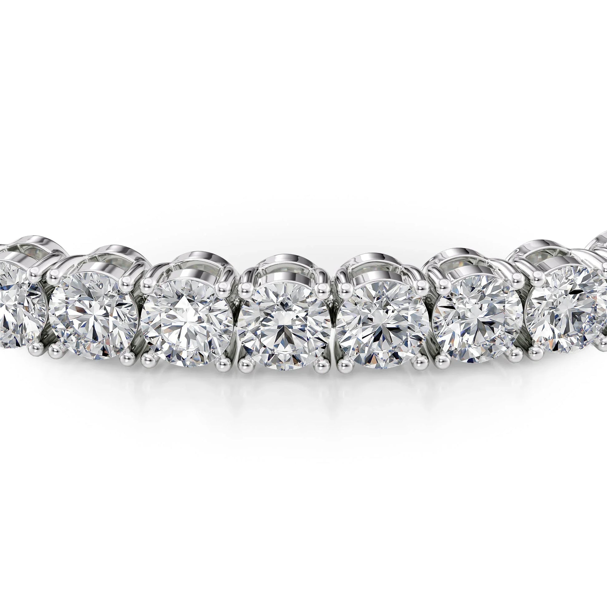 Round Lab Grown Diamond Tennis Bracelet, EF Color, VS Clarity, IGI Certificate