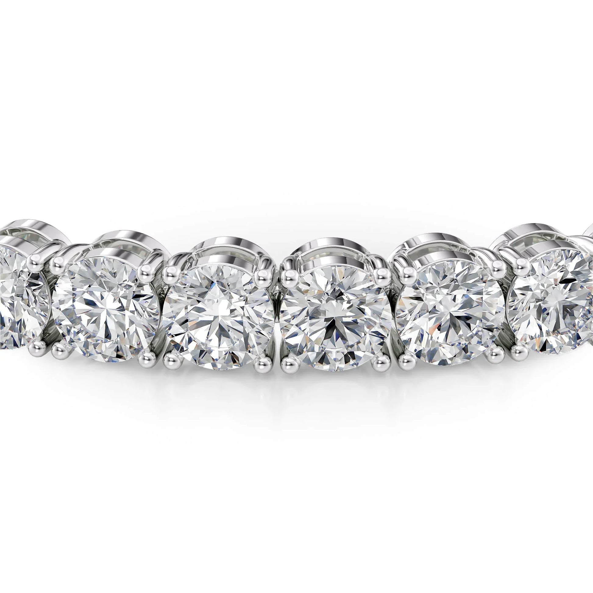 Round Lab Grown Diamond Tennis Bracelet, EF Color, VS Clarity, IGI Certificate