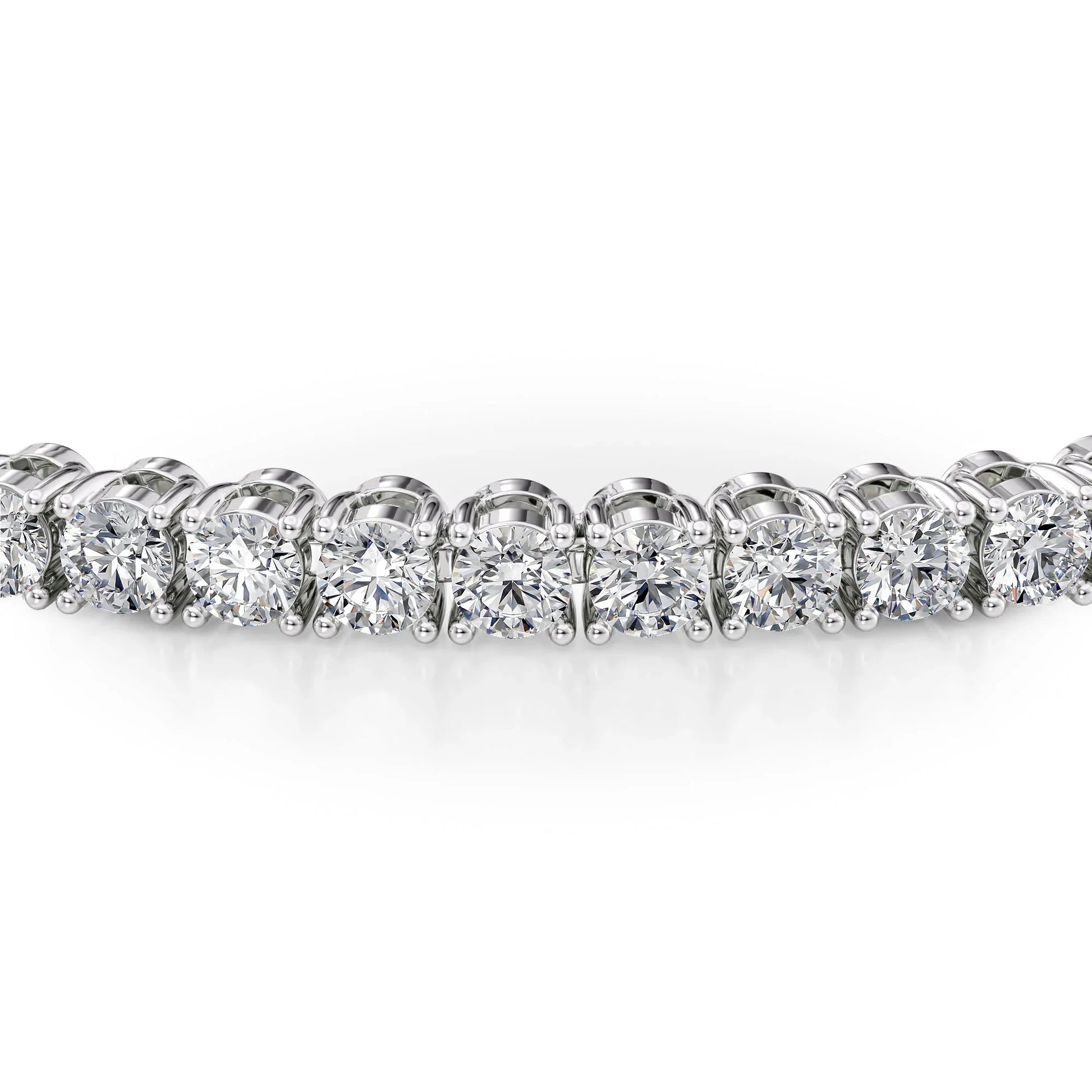 Round Lab Grown Diamond Tennis Bracelet, EF Color, VS Clarity, IGI Certificate