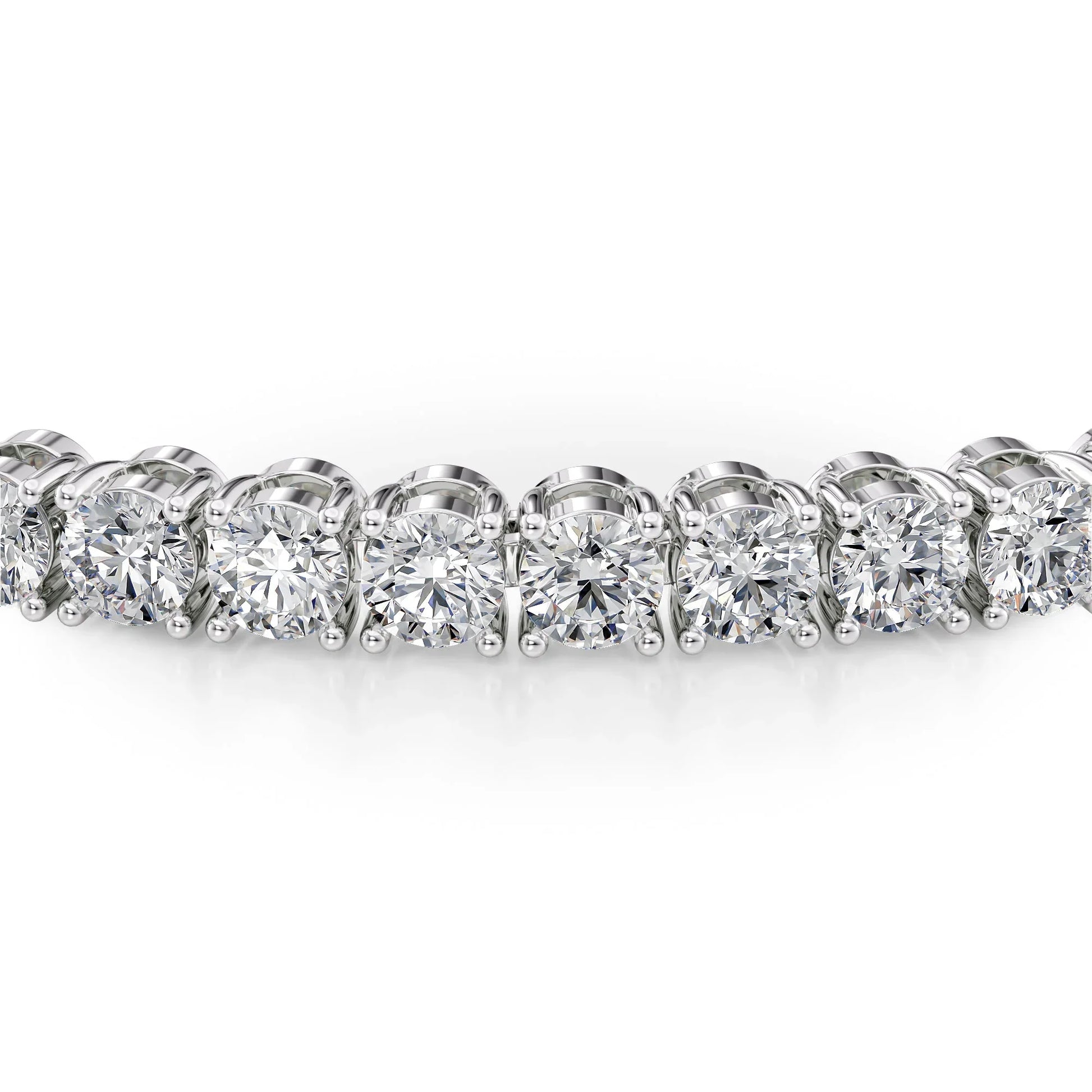 Round Lab Grown Diamond Tennis Bracelet, EF Color, VS Clarity, IGI Certificate