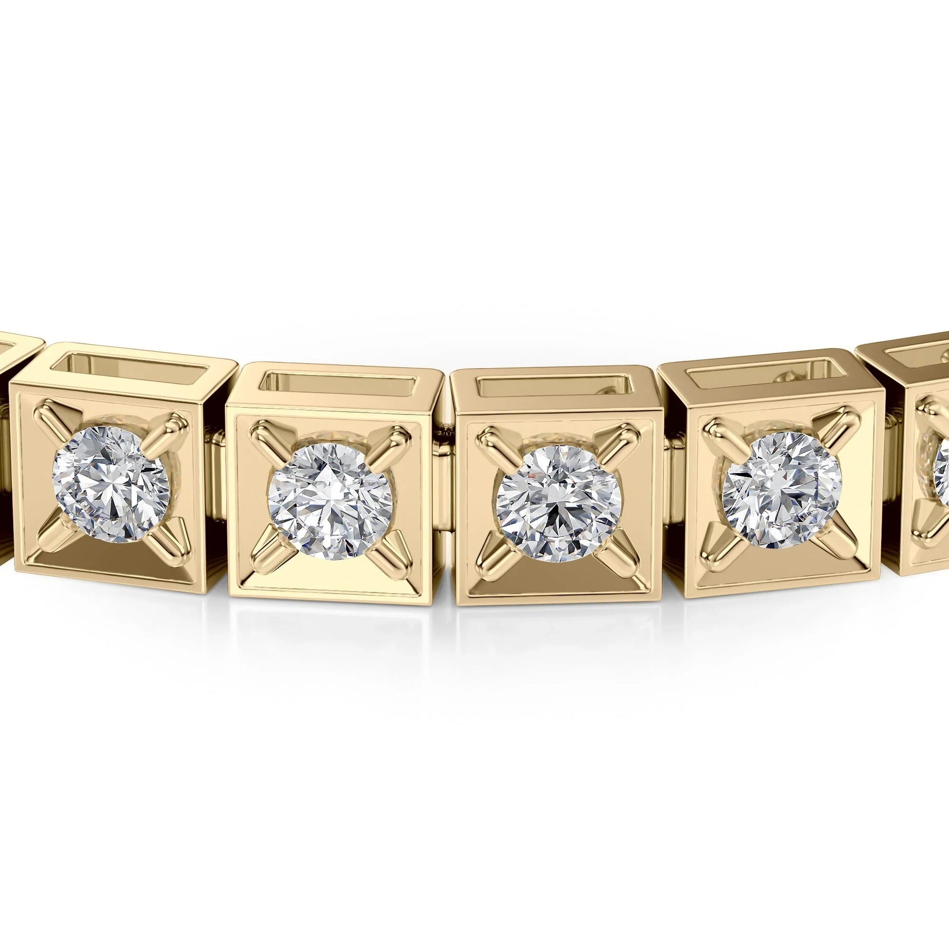 Round Lab Grown Diamond Chocolate Tennis Bracelet, EF Color, VS Clarity, IGI Certified