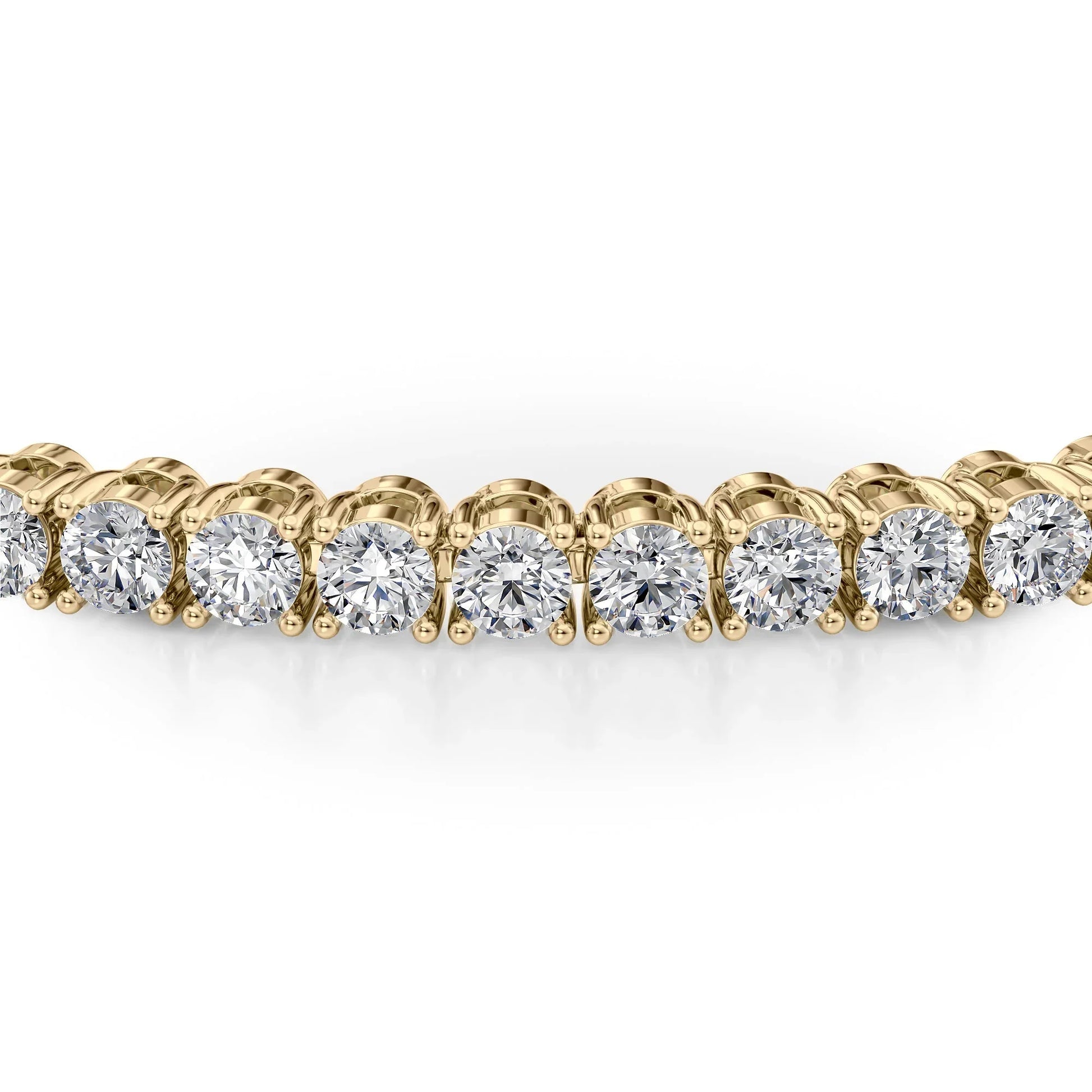Round Lab Grown Diamond Tennis Bracelet, EF Color, VS Clarity, IGI Certificate