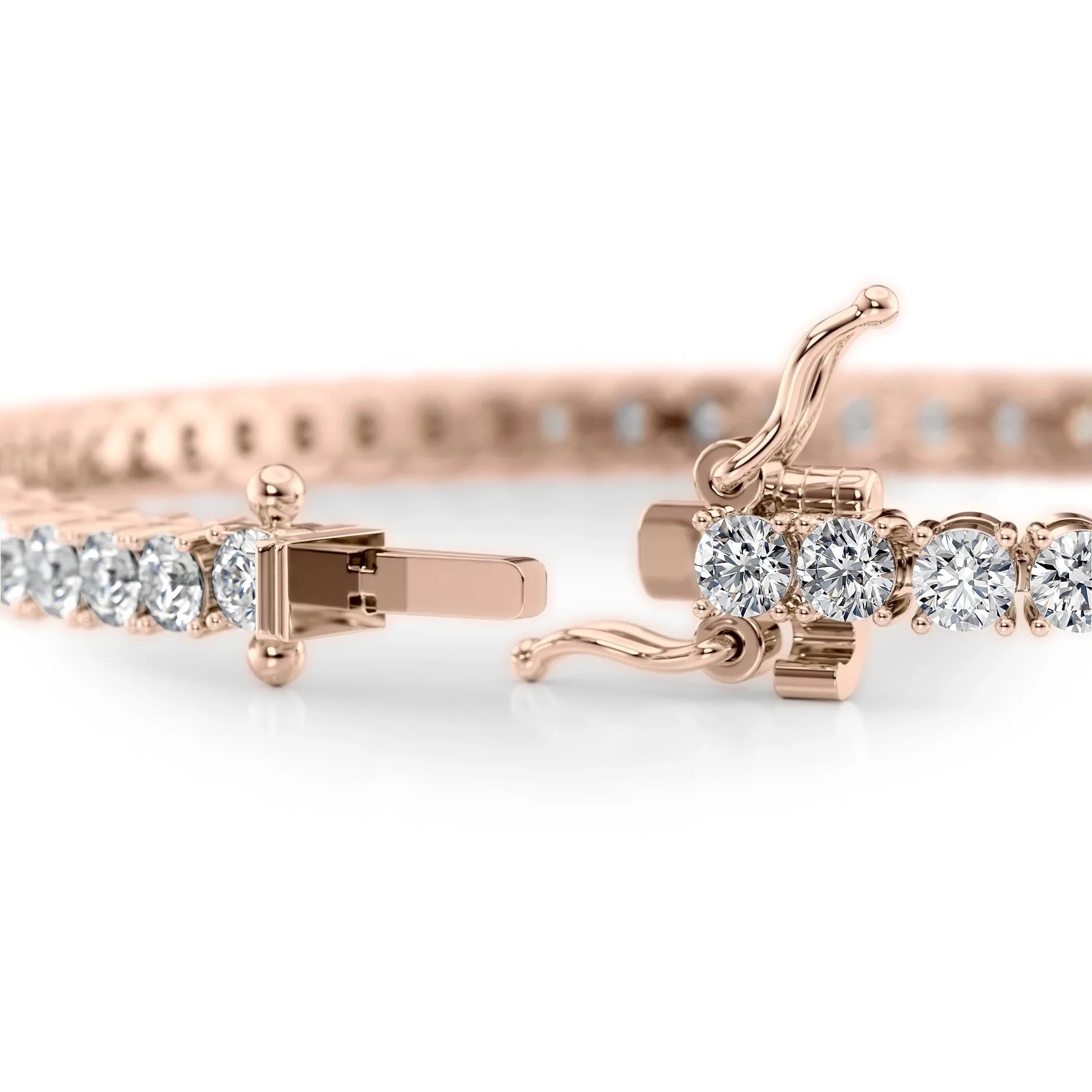 Round Lab Grown Diamond Tennis Bracelet, EF Color, VS Clarity, IGI Certificate