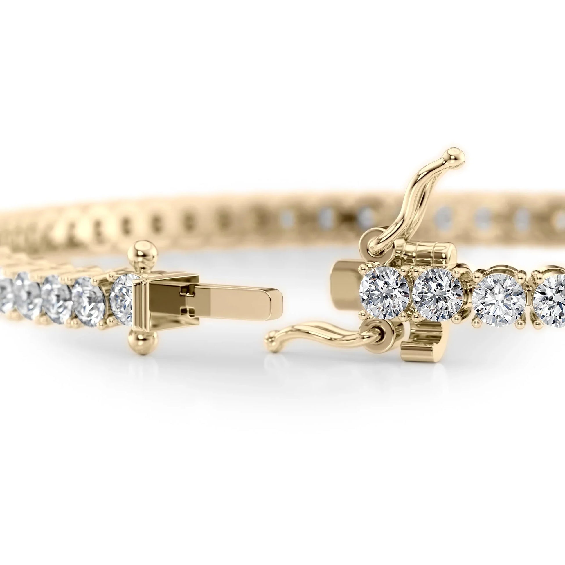 Round Lab Grown Diamond Tennis Bracelet, EF Color, VS Clarity, IGI Certificate