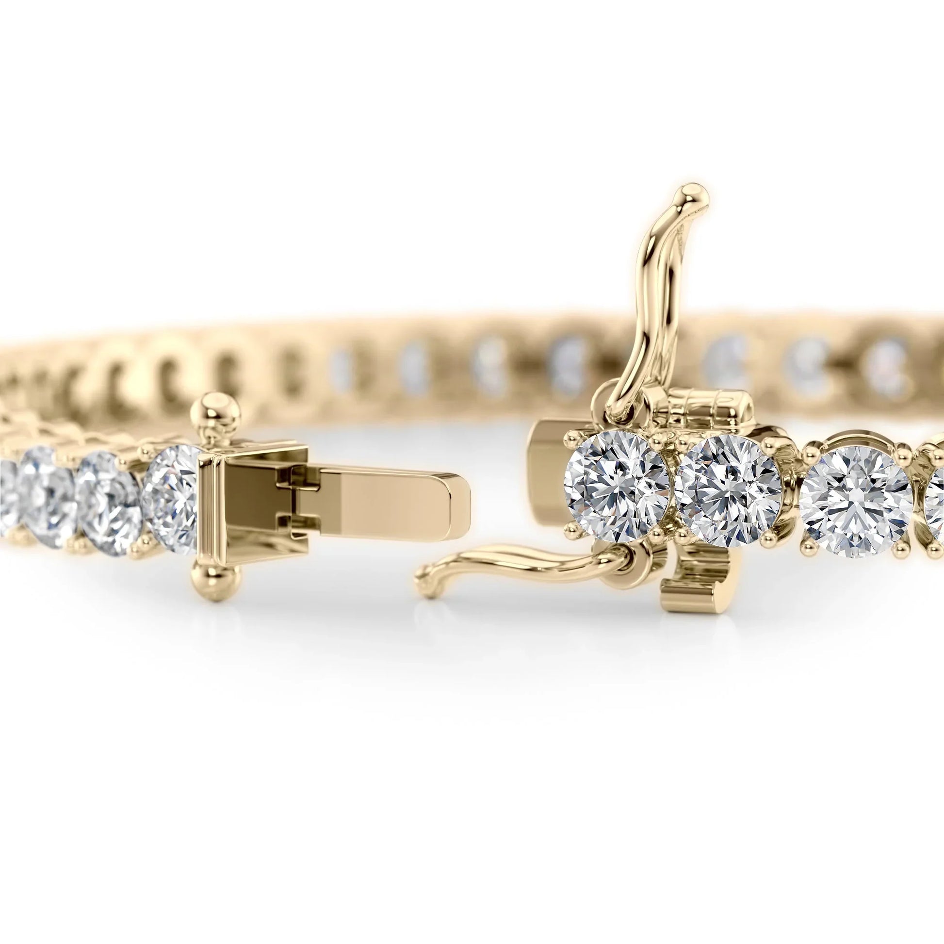 Round Lab Grown Diamond Tennis Bracelet, EF Color, VS Clarity, IGI Certificate