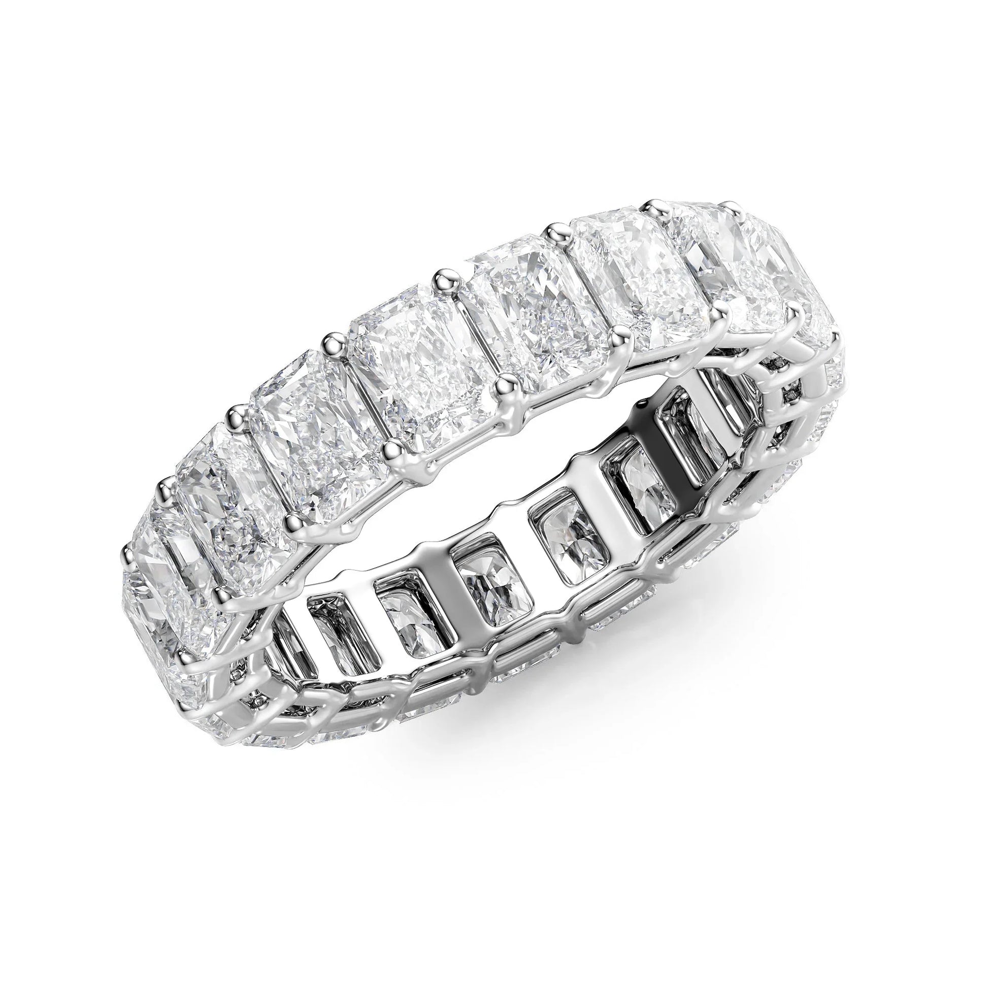 Radiant Lab Grown Diamond Eternity Band , EF Color , VS Clarity , IGI Certificate