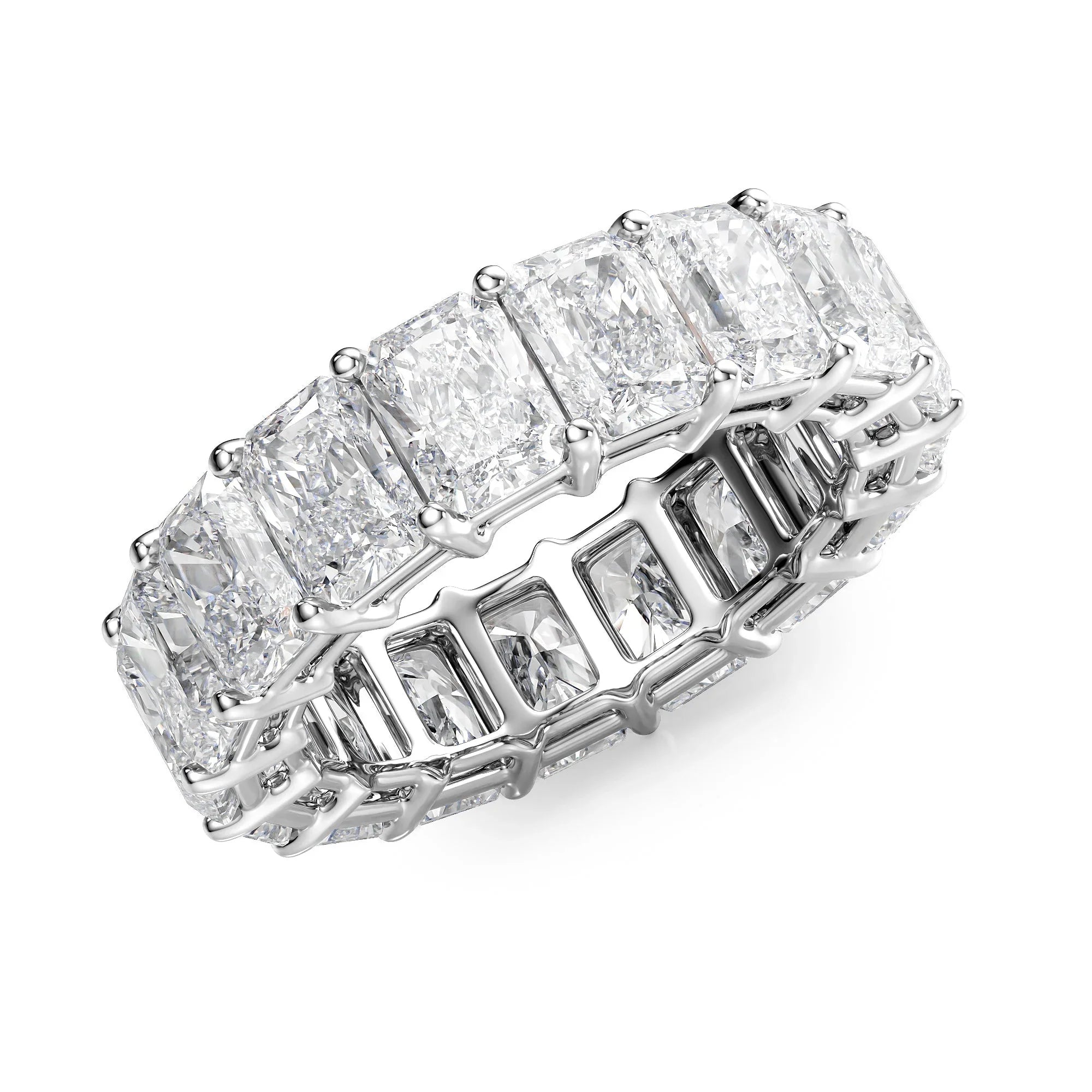 Radiant Lab Grown Diamond Eternity Band , EF Color , VS Clarity , IGI Certificate
