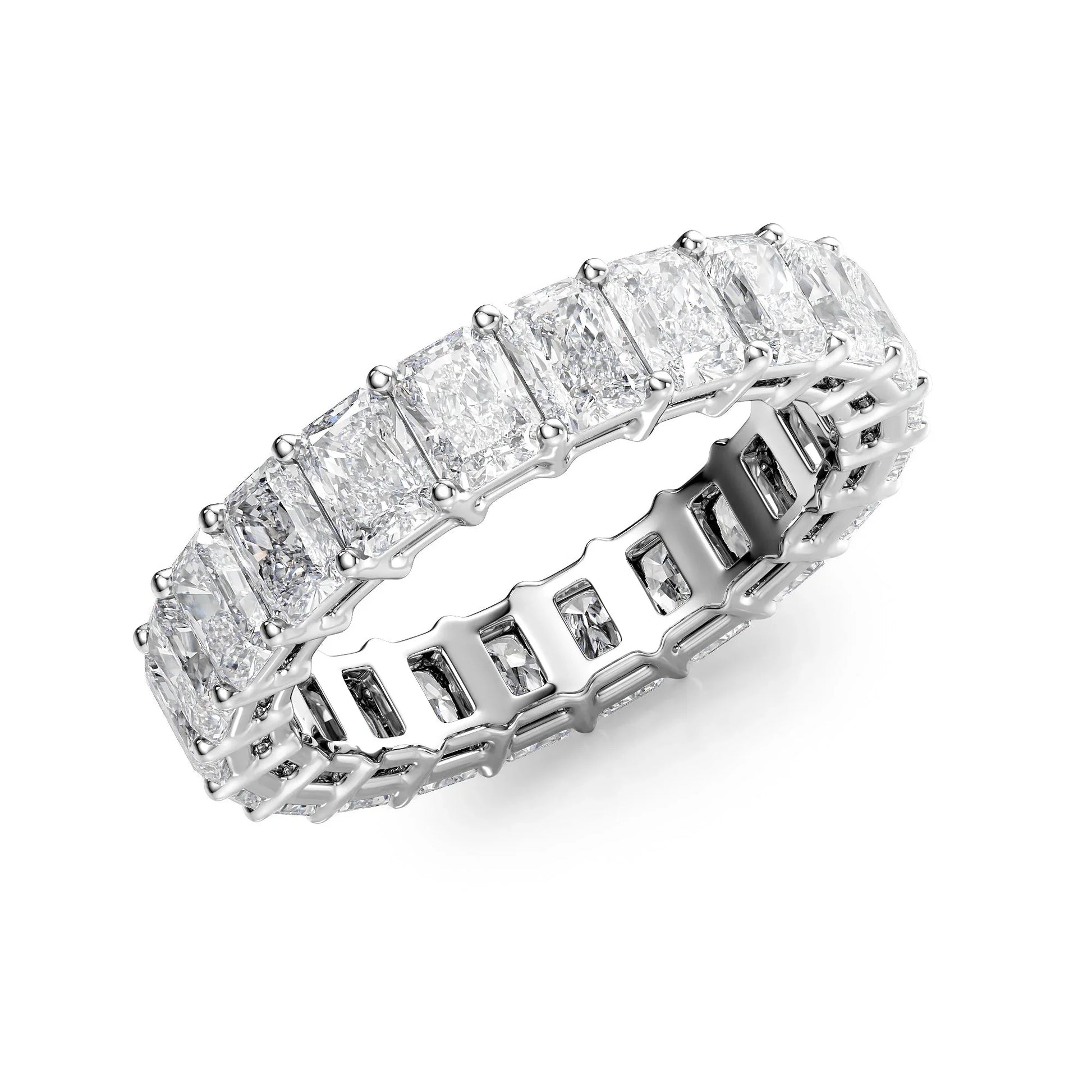 Radiant Lab Grown Diamond Eternity Band , EF Color , VS Clarity , IGI Certificate